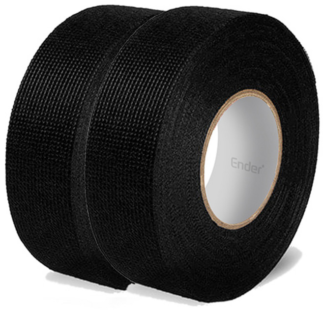 엔더 오래 쓰는 선정리 흡음 테이프 19mm, 블랙, 2개