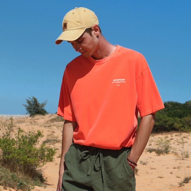 플루크 어드벤쳐 통기성 폰트 피그먼트 반팔티셔츠 FST705