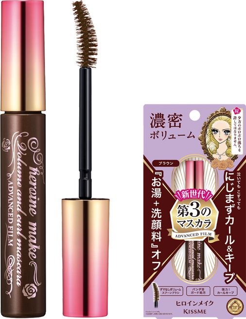 히로인메이크 볼륨앤컬 마스카라 어드밴스드 필름 6g, 02 브라운, 1개