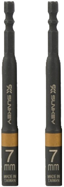 SUNKEY 長起子套筒 7mm SKB-07G, 2個