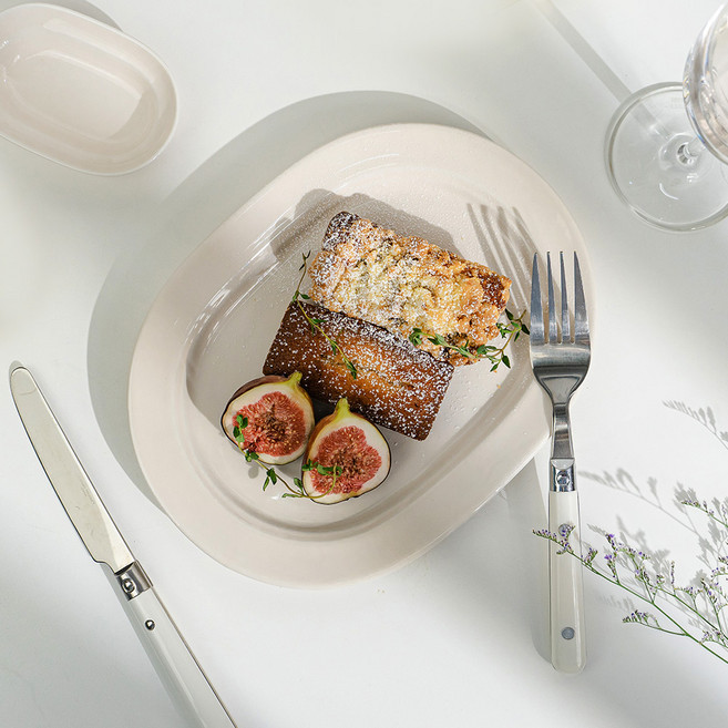 라세라미끄 르파레트 세라믹 타원 접시, 이사벨화이트, 1개