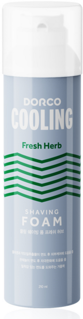 도루코 쿨링 쉐이빙 폼 프레쉬 허브, 1개, 210ml