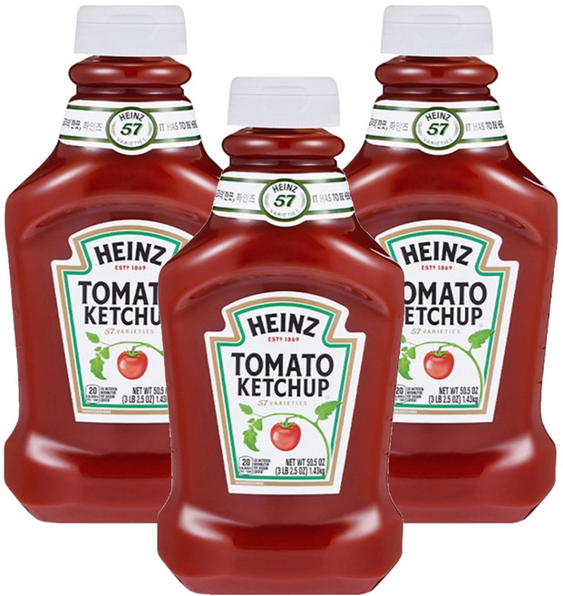 하인즈 토마토 케찹, 1.43kg, 3개