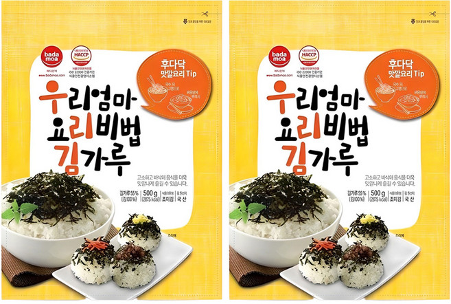 바다모아 우리엄마 요리비법 김가루, 500g, 2개