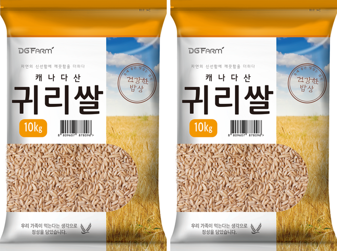 대구농산 귀리쌀, 10kg, 2개