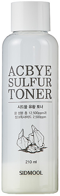 시드물 징크 유황 민감피부 모공관리 토너, 210ml, 1개