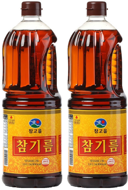 참고을 참기름, 1.8L, 2개