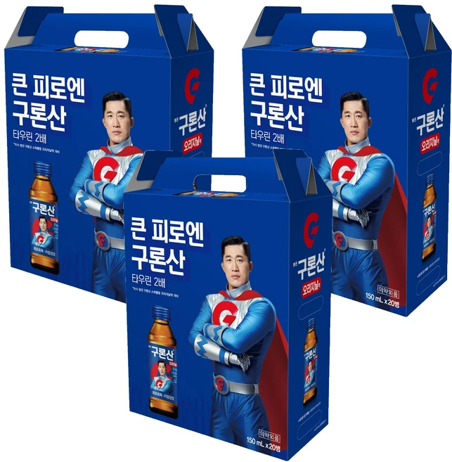 해태htb 영진 구론산 오리지날액 선물세트, 150ml, 60개 - 쿠팡