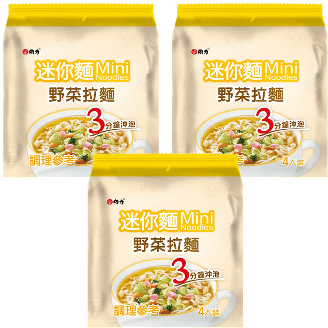 維力 迷你野菜拉麵 20g, 12包