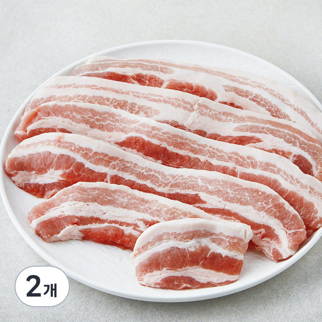 고급진 캐나다산 삼겹살 구이용 (냉장), 1kg, 2개