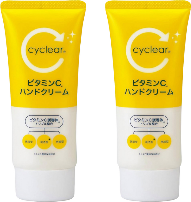KUMANO 熊野油脂 cyclear 維他命C 酵素護手霜, 80ml, 2條