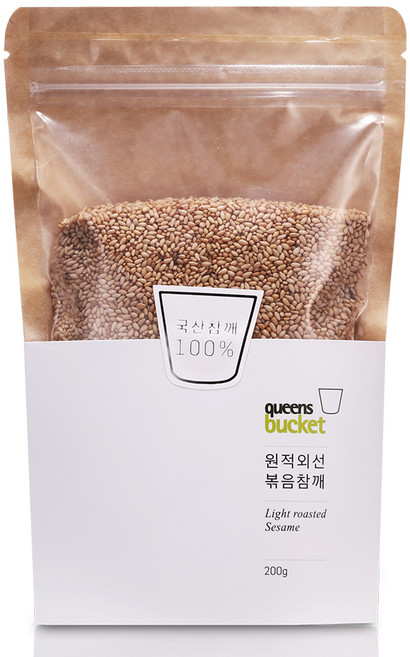 쿠엔즈버킷 원적외선 국산 볶음참깨, 200g, 1개