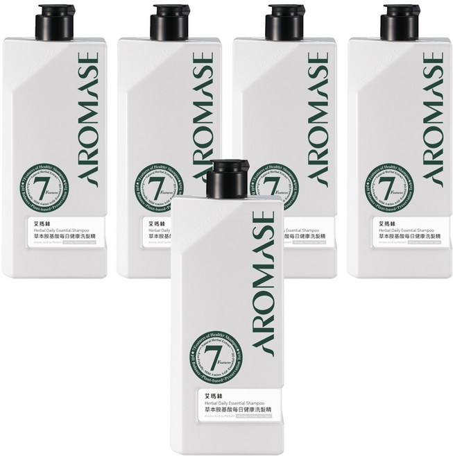 AROMASE 艾瑪絲 草本胺基酸每日健康洗髮精, 520ml, 5瓶
