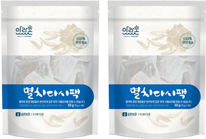 아라촌 멸치 다시팩 4p, 60g, 2개