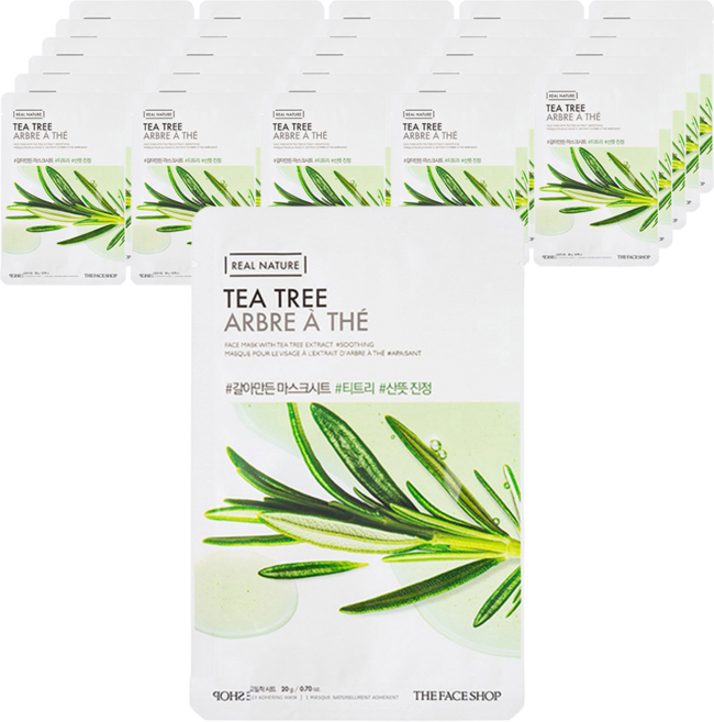 더페이스샵 갈아만든 티트리 마스크시트, 1개입, 30개