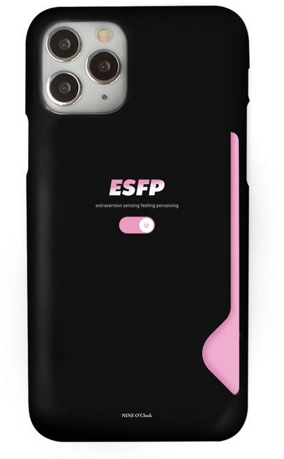 나인어클락 MBTI 카드 슬림핏 휴대폰 케이스