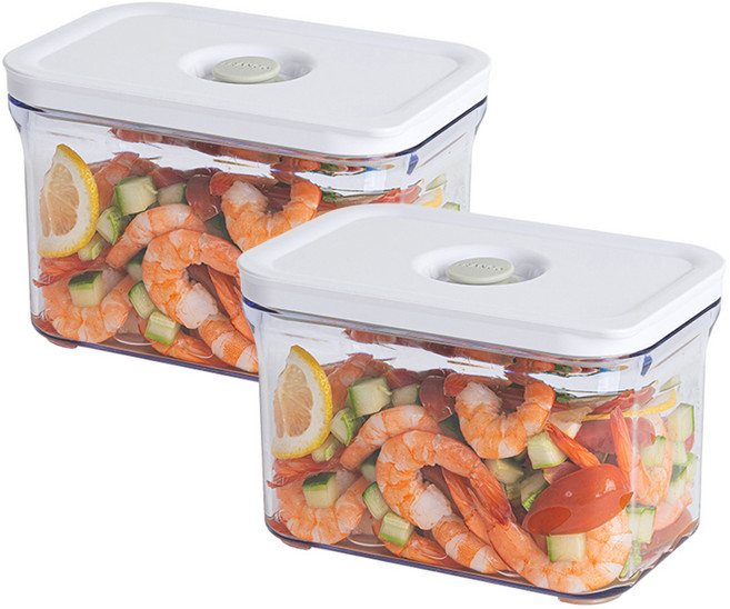 프랑코홈 파워바큠 진공 용기 미들 1.1L, 1100ml, 2개