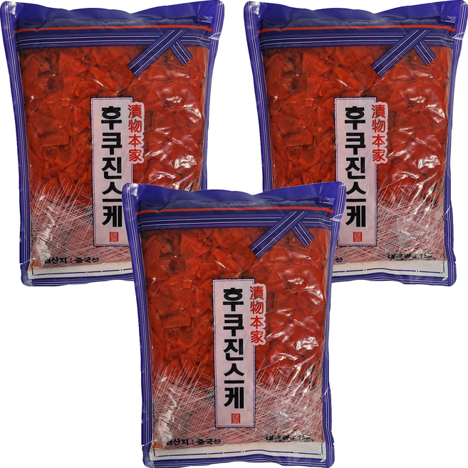 토호식품 후쿠진스케, 3개, 1kg