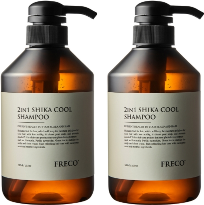 프레코 투인원 시카쿨 샴푸 유칼립투스향, 2개, 500ml