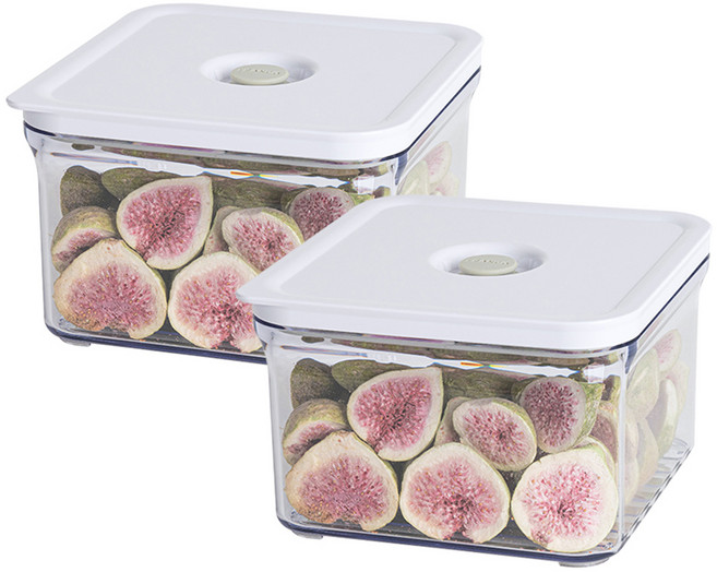 프랑코홈 파워바큠 진공 용기 미들, 2개, 1.8L