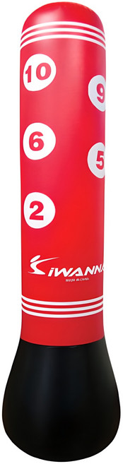 아이워너 에어 펀칭백, 블랙 + 레드