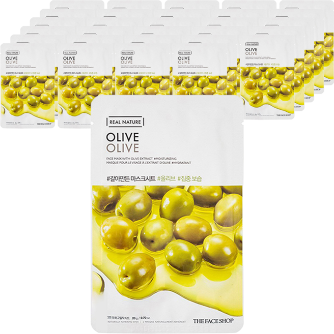 더페이스샵 갈아만든 올리브 마스크시트, 1개입, 30개