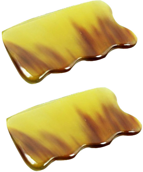 메오 물소뿔 백각 사각 마사지 괄사, 2개