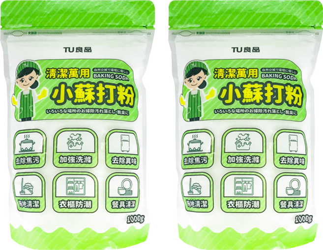 TU 良品 小蘇打粉, 1kg, 2包