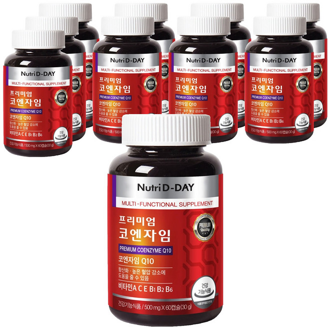 뉴트리디데이 프리미엄 코엔자임 Q10, 60정, 10개