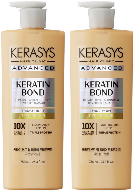 케라시스 어드밴스드 케라틴 본드 딥 리페어 트리트먼트, 2개, 750ml