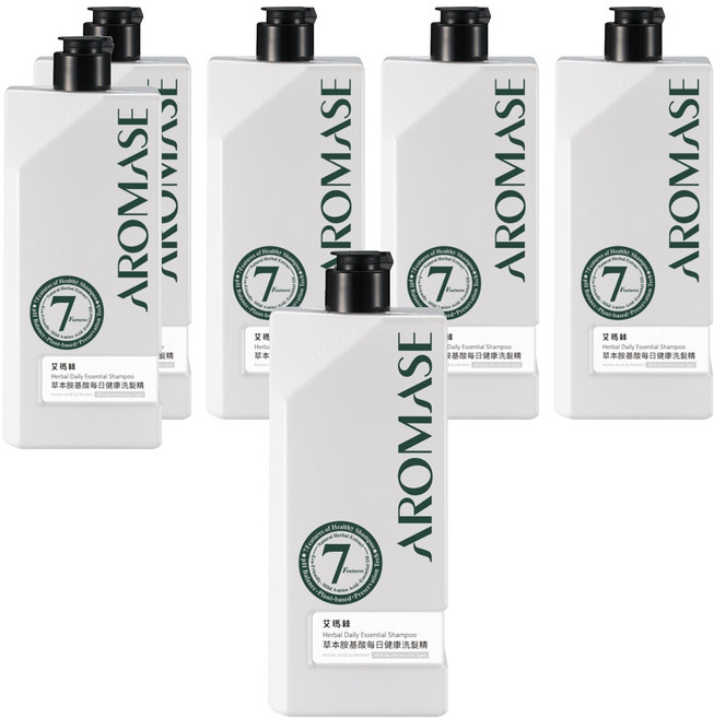 AROMASE 艾瑪絲 草本胺基酸每日健康洗髮精, 520ml, 6瓶