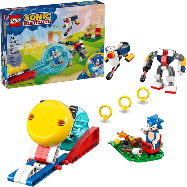 LEGO 77001 Sonic 索尼克的營火激戰8, 1盒, 紅色 + 黃色 + 藍色
