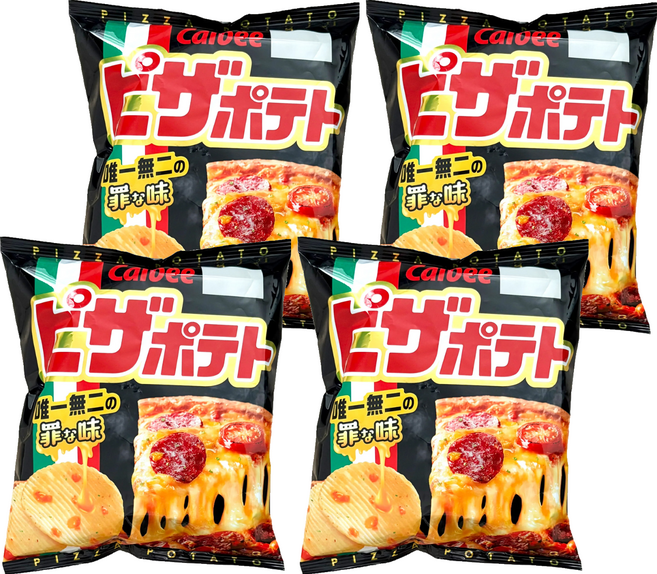 Calbee 卡樂比 Pizza Potato 洋芋片 披薩風味, 60g, 4包