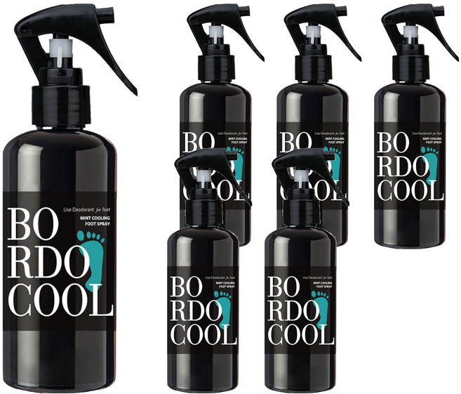 Bordo 민트 쿨링 풋 스프레이, 6개, 1개입