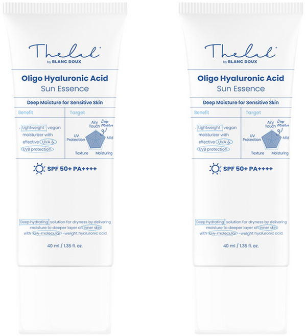 더랩바이블랑두 올리고 히알루론산 선 에센스 SPF50+ PA++++, 40ml, 2개