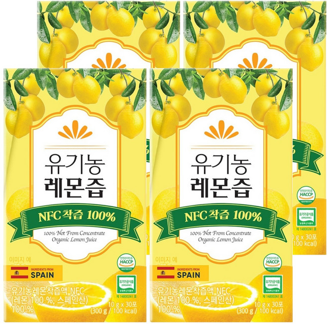 FromBIO NFC鮮榨檸檬汁隨身包 30條入, 4個, 300g