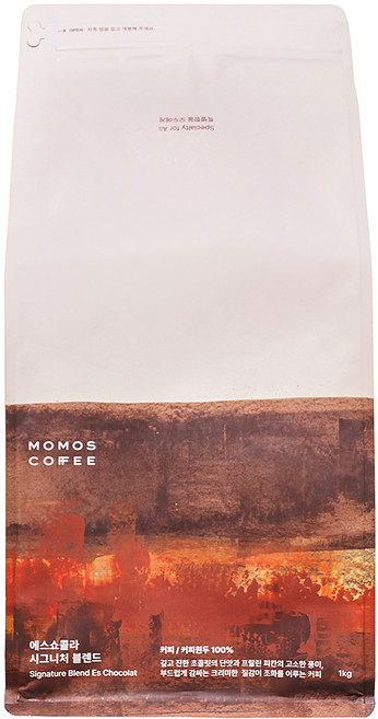 5위 - 모모스커피 에스쇼콜라 블렌드 스페셜티 원두, 1kg, 1개