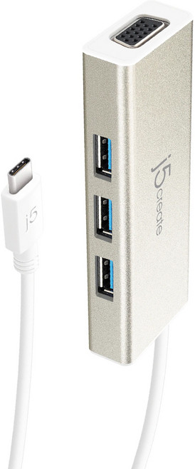 j5create 凱捷國際 USB3.1 Type-C to 4K HDMI充電傳輸Hub集線器 JCH451, 1個, 銀色