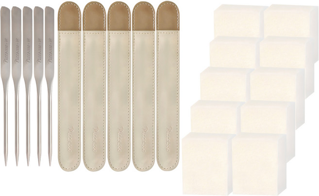 피카소 함경식 프리미엄 메이크업 스파츌라 기획세트, 혼합색상, 5개