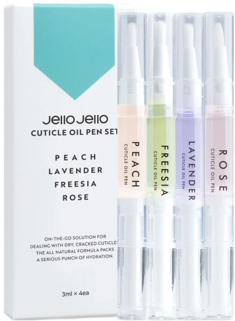 젤로젤로 큐티클 네일 오일펜 4종 세트, 12ml, 1개 - 쿠팡