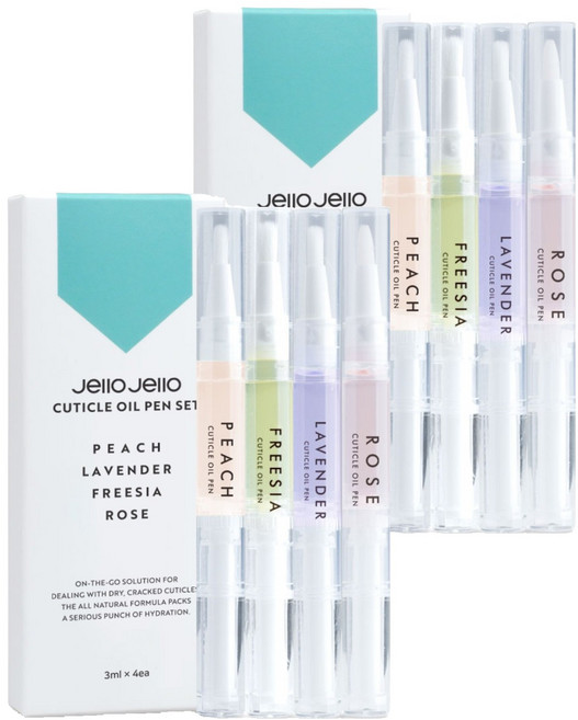 젤로젤로 큐티클 네일 오일펜 4종 세트, 12ml, 2개