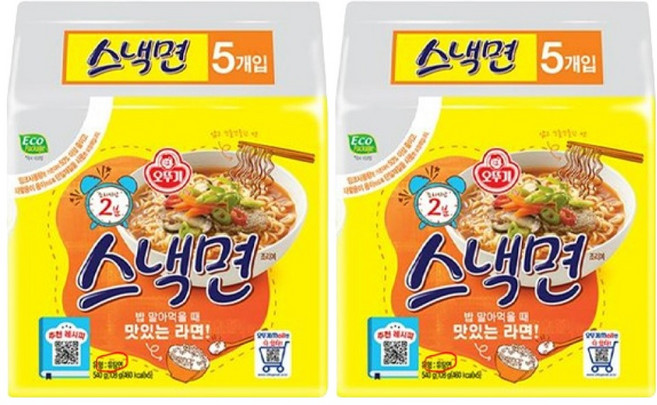 오뚜기 스낵면 108g, 10개