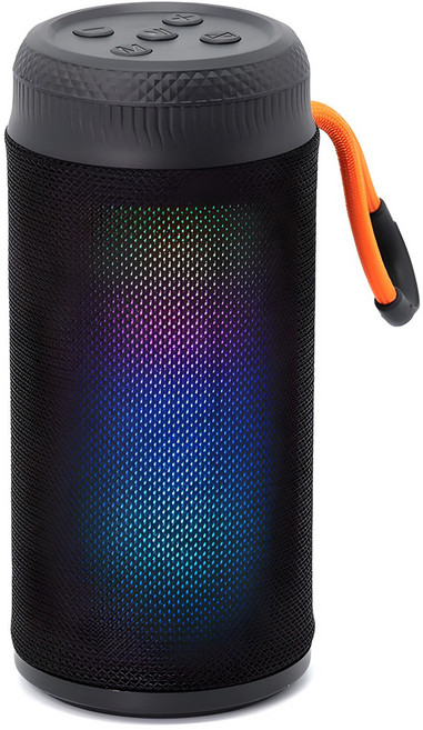 PLEIGO LED 패브릭 블루투스 스피커, BS15, 블랙