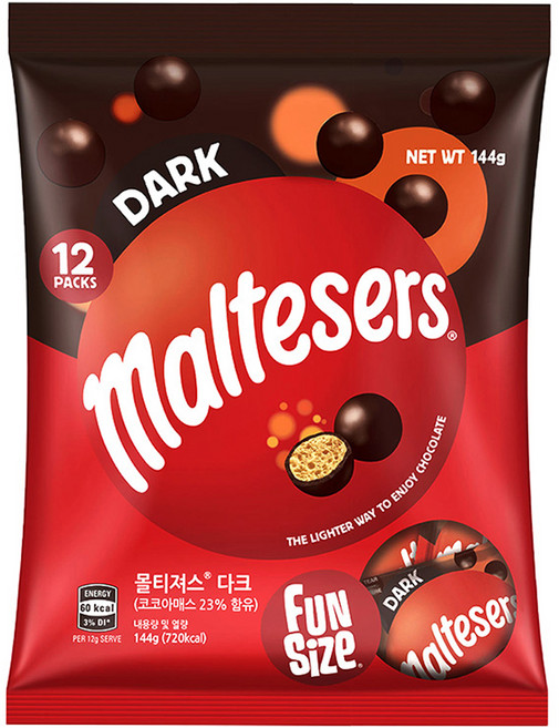 몰티져스 다크 펀사이즈, 144g, 1개