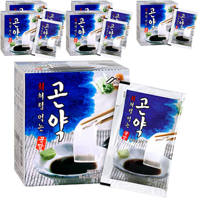 밀양한천 회처럼 먹는 곤약분말, 100g, 6개