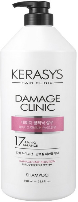 KERASYS 可瑞絲 植萃系抗損系列洗髮精 重度受損髮質適用 花香, 980ml, 1瓶