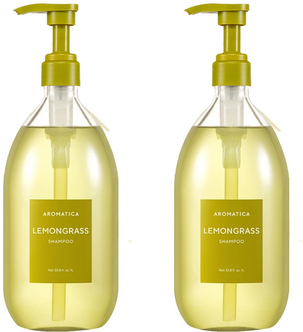 아로마티카 레몬그라스 탈모케어 샴푸, 1L, 2개