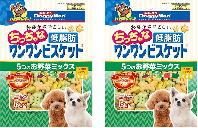 DoggyMan 多格漫 犬用低脂五蔬果消臭餅乾, 2包