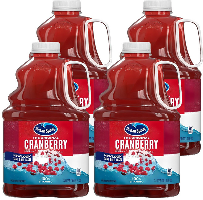 오션스프레이 크랜베리 주스, 3L, 4개