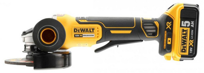 DEWALT 得偉 20Vmax XR無碳刷砂輪機 槳式開關 DCG406P2, 1台
